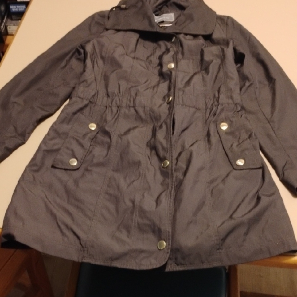 Johnston & Murphy Charcoal Trench Coat